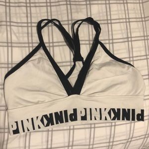 Pink Large sport bra!!! Only worn once!